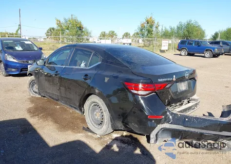 2020 Nissan Sentra S Xtronic Cvt z USA, uszkodzony, nr VIN 3N1AB8BV3LY284694